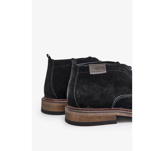 Semišové Pánské Boty Na Černé Big Star model 21669454 - Big Star Shoes Semišové Pánské Boty Na Černé Big Star model 21669454 - Big Star Shoes