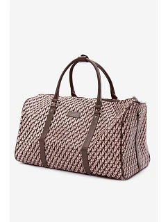 Vzorovaná cestovní taška tmavě béžová Suelle