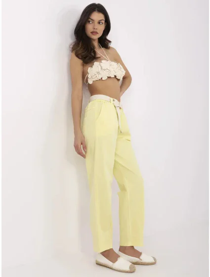 Kalhoty DHJ SP model 20969374 světle žluté - FPrice