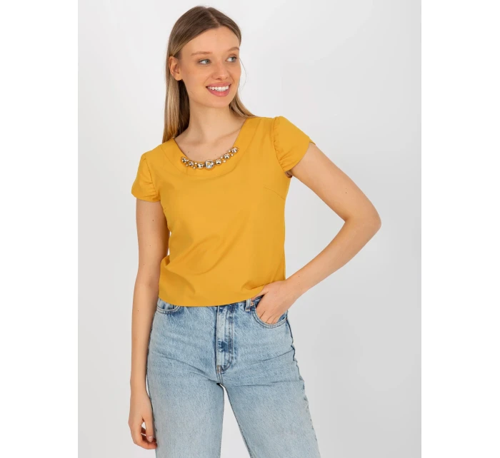 Blúzka LK BZ 505783 1.42P tmavo žltá