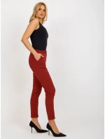 Dámske nohavice LK SP 507797.50P bordová - FPrice