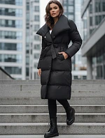Dámsky prešívaný kabát FAVI black FashionStreet TY3089