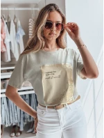 Dámské tričko šedé model 21976594 - Dstreet