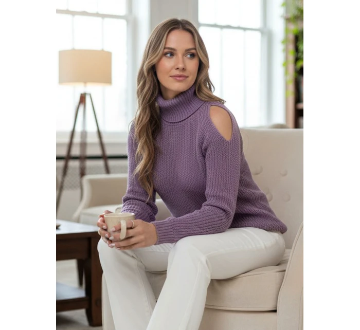 Dámský svetr lila model 21982756 - Dstreet