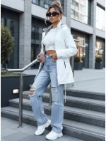 Dámska bunda parka s odnímateľnou kapucňou biela FashionStreet TY5580