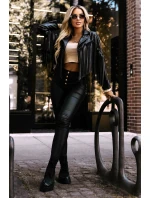 624-3 Krátke strapce z mäkkej ekokože - čierne 624-3 Krátke strapce z mäkkej ekokože - čierne