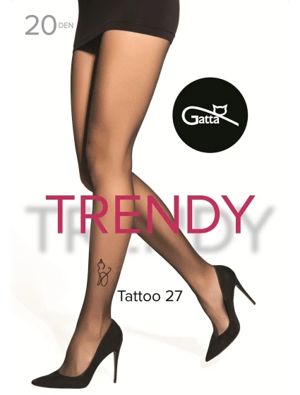 Punčocháče Gatta Trendy Tattoo wz.27 5-XL 20 den Punčocháče Gatta Trendy Tattoo wz.27 5-XL 20 den