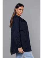 Tmavě modrá tenká dámská bunda s podšívkou model 18019142 - S'WEST