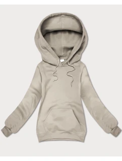Béžová volná klokaní mikina s kapucí model 21395701 - S'WEST