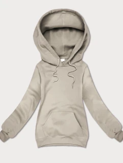 Béžová voľná klokanka s kapucňou S'West (B-11#)