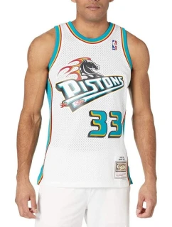 Mitchell & Ness Pánske Detroit Pistons NBA Swingman Road Jersey Pistons 98 Grant Hill SMJYCP19211-DPIWHIT98GHI Pánske