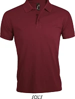 SOL'S Prime Men Pánske polo tričko z hrubej bavlny 25.0571, bordová