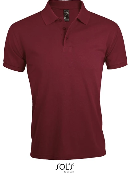 SOL'S Prime Men Pánske polo tričko z hrubej bavlny 25.0571, bordová SOL'S Prime Men Pánske polo tričko z hrubej bavlny 25.0571, bordová