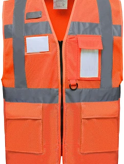 Yoko HVW 820 Hi-Vis bezpečnostná vesta so sieťovinou 79.W820 hi vis oranžová