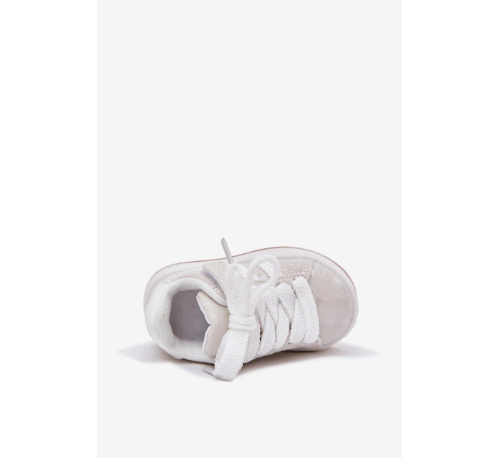 Buty Sportowe Sneakersy Dziecięce W Serduszka Białe Mirelle Buty Sportowe Sneakersy Dziecięce W Serduszka Białe Mirelle