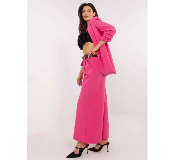 Spodnie DHJ SP  ciemny różowy model 20831809 - FPrice