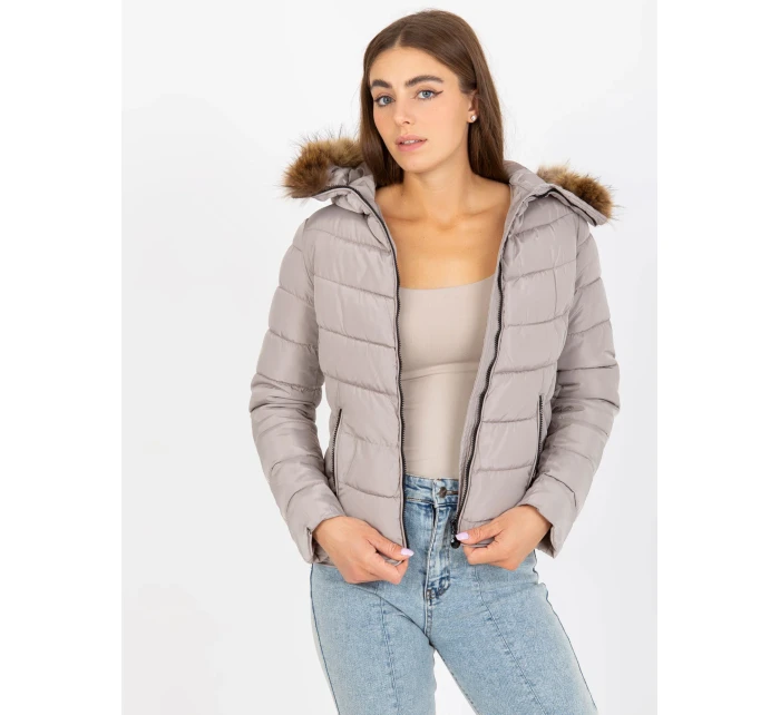 Dámska bunda NM KR P22 6627 03P tmavo lila