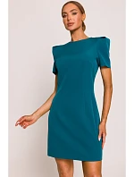 M777 Minišaty s vypchávkami na ramenách – oceánovo modré M777 Minišaty s vypchávkami na ramenách – oceánovo modré