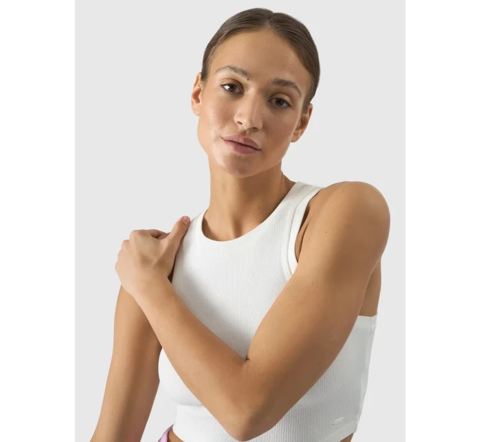 Dámsky top slim 4F - krémový