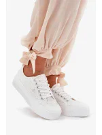 Dámské krajkové tenisky Big Star – bílé