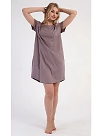Dámské domácí šaty s krátkým rukávem model 22405196 - Vienetta Dámské domácí šaty s krátkým rukávem model 22405196 - Vienetta