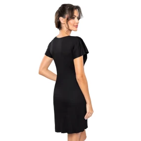 Dámska nočná košeľa Luiza čierna - Donna