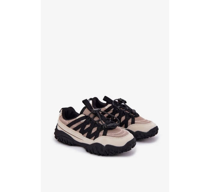 Sneakersy Dziecięce Ze Ściągaczem Beżowe Nanelita Sneakersy Dziecięce Ze Ściągaczem Beżowe Nanelita