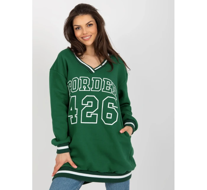 Mikina EM BL 776.19 tmavo zelená Mikina EM BL 776.19 tmavo zelená