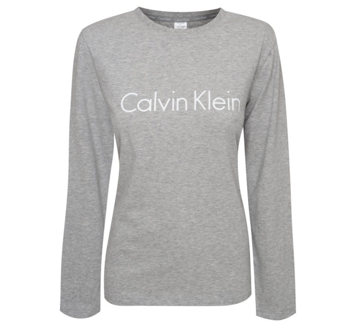 Pánske tričko s dlhým rukávom NM2171E - P7A - Šedá - Calvin Klein