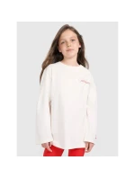 Dívčí tričko oversize s potiskem a dlouhým rukávem model 21877605 - 4F