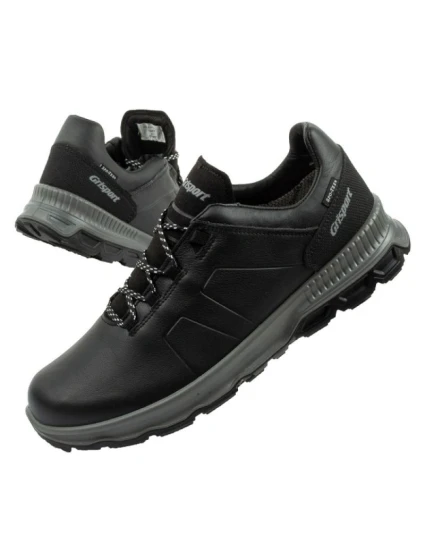 Grisport pánska treková obuv Nero avon SPO-TEX kožená čierna