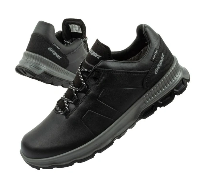 Grisport pánska treková obuv Nero avon SPO-TEX kožená čierna