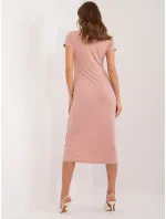 DHJ SK 17302K šaty.93 tmavoružová