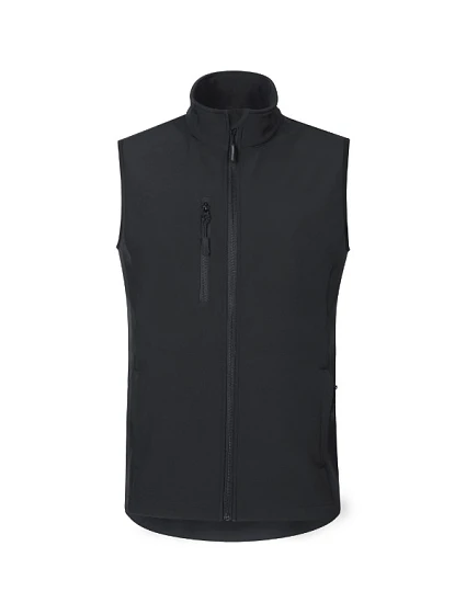 Trail softshellová vesta pánská ebony gray