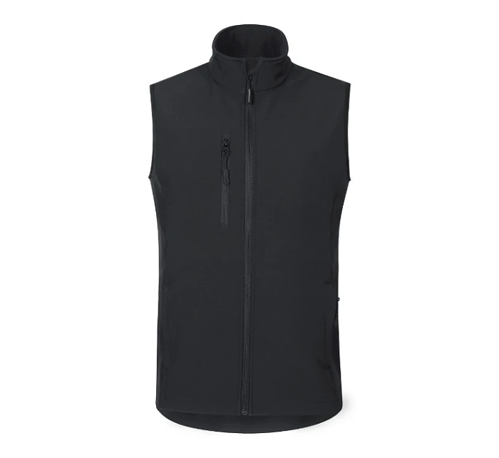 Trail softshellová vesta pánská ebony gray