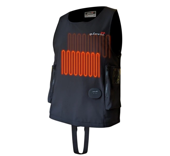 VODOTESNÁ VYHRIEVANÁ POTÁPAČSKÁ VESTA GLOVII, OBSAHUJE DVE BATÉRIE A DIAĽKOVÉ OVLÁDANIE GMV2L