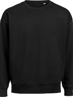 Untagged Movement OCS RCS Voľná mikina s okrúhlym výstrihom Ťažká unisex mikina „Loose Fit“ 66.3020 čierna
