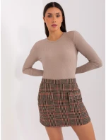 Spódnica LK SD model 19077516 czarno czerwony - FPrice Spódnica LK SD model 19077516 czarno czerwony - FPrice