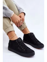 Dámské klasické vysoké tenisky Big Star LL274001 Černé Dámské klasické vysoké tenisky Big Star LL274001 Černé