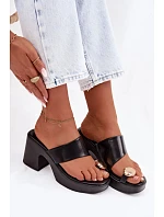 Žabky na podpätku model 225375 Krok vo veľkom štýle