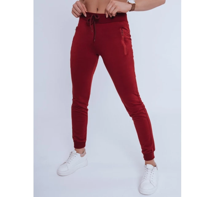 Dámské tepláky bordó Dstreet model 21962853 - FashionStreet