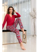 Dámske pyžamo Rita wine - Donna