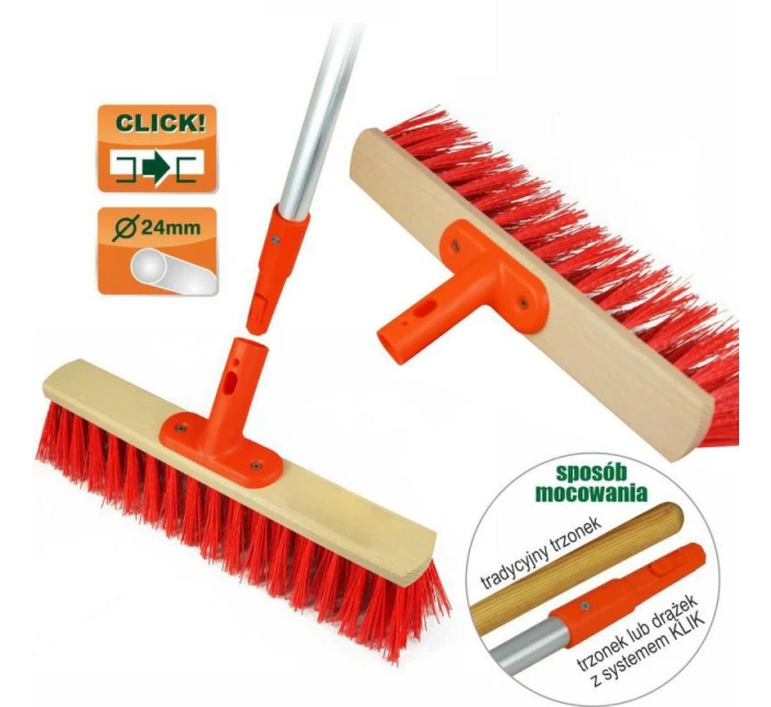 ZÁHRADNÁ KEFA 40 CM CLICK