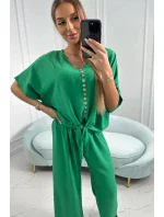Souprava halenky a kalhot zelená Souprava halenky a kalhot zelená