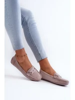 Dámské semišové mokasíny fialové model 21659362 - Boto