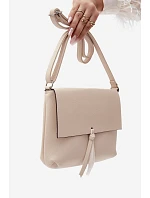 Kabelka typu s třásněmi imitace kůže světle béžová model 22220933 - Flora&Co Kabelka typu s třásněmi imitace kůže světle béžová model 22220933 - Flora&Co
