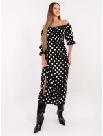 Šaty LK SK 510095 1.28 čiernobiele