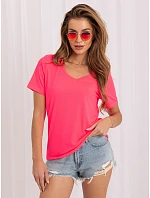 T shirt RV TS model 22223017 fluo różowy - FPrice T shirt RV TS model 22223017 fluo różowy - FPrice