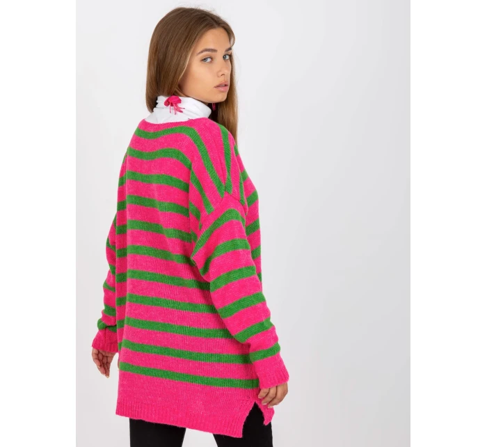 Dámský svetr TW SW BI model 17679377 růžový - FPrice Dámský svetr TW SW BI model 17679377 růžový - FPrice