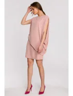 šaty pudrové model 18003482 - STYLOVE
